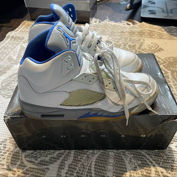 Air Jordan Retro 5 Stealth Sz 10.5 - Picture 2 of 7